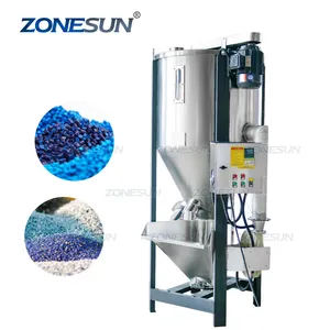 ZONESUN Mesin Pengering dan Pencampuran Vertikal, Bahan Baku Plastik Industri Gandum Sorghum Beras Udara Panas