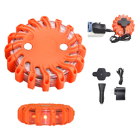 Luces de Emergencia LED Recargables por USB, Luces de Advertencia de Tráfico con 9 Modos de Destello, Luz de Emergencia V16