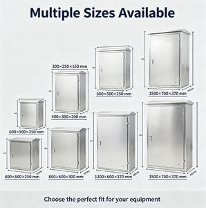 Boîtier de commande extérieur en acier inoxydable, armoire électrique étanche pour équipement de surveillance, réseau, électronique, boîtier d'instruments - Product Image 4