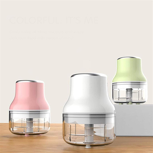 2023 <b>Kitchen</b> Gadget Plastic Eco-Friendly Vegetable Cutter Onion Chopper Electric Mini Food Chopper Wireless Garlic Crusher - Product Image 2