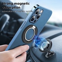 Quantité minimale de commande bas Double anneau réglable support de téléphone portable rotatif magnétique intelligent porte-anneau fort aimant Flexible universel bureau