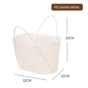 Công Suất Lớn Xách Tay Hollow Giỏ Nhựa Mềm Cho Phòng Tắm Ký Túc Xá Bãi Biển Mua Sắm Lưu Trữ Giỏ - Product Image 6