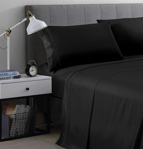 Redsun-<span class=keywords><strong>Drap</strong></span>-<span class=keywords><strong>housse</strong></span> d'été <span class=keywords><strong>noir</strong></span> king Size avec poches profondes 16" - Product Image 5