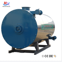 Chaudières industrielles horizontales à skid, à mazout ou gaz, à huile thermique, entièrement automatiques, haute pression, en acier inoxydable
