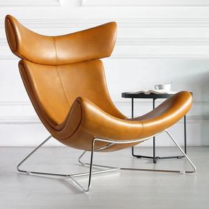 أثاث المنزل الحديثة جلدية مصمم غرفة المعيشة إيمولا الترفيه كرسي أريكة فردي صالة الرئاسة والعثمانية - Product Image 2