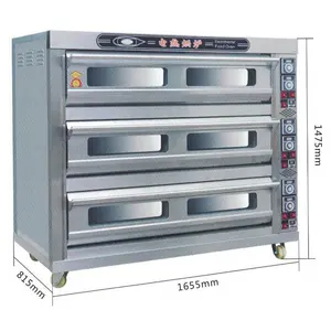 Electric bread stone oven equipment set bakery loaf bread rotary baking machine with heating and proofer