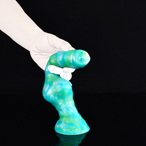 FAAKファンタジー犬の結び目ディルドサクションカップ付きシリコンアナルプラグ大人のおもちゃ初心者のための女性のマスターベーション膣刺激 - Product Image 2