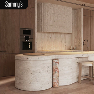 Meuble <span class=keywords><strong>de</strong></span> cuisine personnalisé avec plan <span class=keywords><strong>de</strong></span> travail en marbre, nouveau modèle, armoire <span class=keywords><strong>de</strong></span> cuisine complète, meuble <span class=keywords><strong>de</strong></span> cuisine complet - Product Image 2