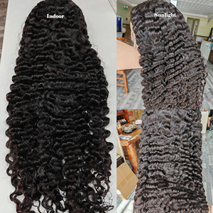 Parrucca di <span class=keywords><strong>Capelli</strong></span> Vergini Birmani Ricci 12A, Parrucca di <span class=keywords><strong>Capelli</strong></span> Umani Cambogiani 100% Vergini con Cuticole Allineate, Parrucca Frontale in Pizzo HD Senza Colla - Product Image 3