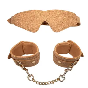 Free Custom Box Bdsm Leather Handcuffs Sexy Adjustable Ankle Cuff Restraints Eye Mask Bondage Whip Exotic Accessories Sex Toys