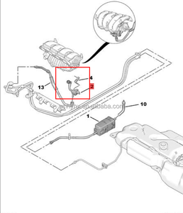 Válvula de solenoide del bote de carbono de las piezas de automóvil OE 1563L6 V754196180 para Peugeot 207CC <span class=keywords><strong>Citroen</strong></span> DS3 <span class=keywords><strong>DS4</strong></span> - Product Image 2