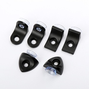 Jinnate Shelf Support Bracket Zinc Alloy Black With Suction Cup For Cabinet Furniture Corner Rack Connector - Product Image 3