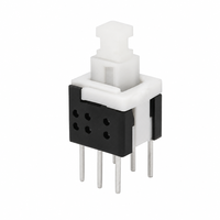 SUDA KAN-W5.8-A1 Interruttore di Controllo Elettronico Autobloccante con Pulsante, Alloggiamento in Plastica IP40, 6 Pin, Montaggio su PCB, DPDT 1NO1NC, 0.1A 24VDC
