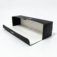 Boîtes à sushi en papier noir de qualité alimentaire personnalisées en gros, boîtes d'emballage en papier noir personnalisées avec logo pour la restauration de sushi à emporter