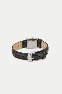 Montre-bracelet classique carrée GBHW, argent et noir, montre à quartz de luxe, élégante montre analogique pour femmes, usage professionnel - Product Image 6