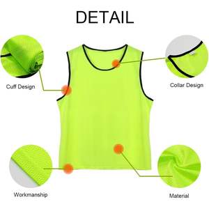 2025 Paquete de 12 camisetas de malla numeradas/en blanco chalecos Pinnies Scrimmage equipo práctica ropa de gimnasia - Product Image 4