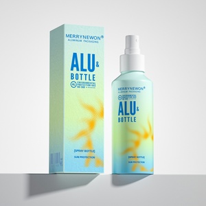 ขวดอลูมิเนียมดีไซน์ใหม่สำหรับบรรจุภัณฑ์ ขวดสเปรย์กันแดดพิมพ์สีไล่เฉด ขวดสเปรย์เพิ่มความชุ่มชื้น ทำจากอลูมิเนียม - Product Image 6