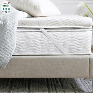 Bán buôn sang trọng <span class=keywords><strong>matress</strong></span> Topper tùy chỉnh kích thước với bông và polyester Nệm Topper giường - Product Image 5