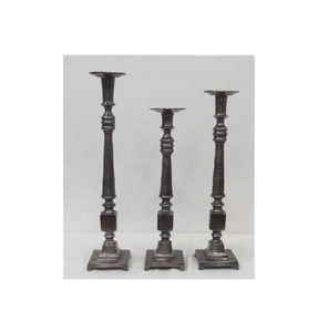 Support de bougie en or antique, bougeoir, porte-bougie pour la décoration de la maison et la vaisselle de salon, porte-bougie fantaisie - Product Image 1