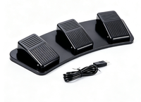 Pédale USB universelle personnalisable, raccourcis clavier et souris personnalisables, définition de macros pour jeux et applications médicales