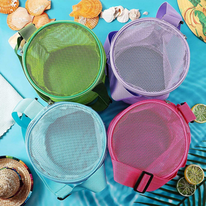 Modern Design Breathable Mesh Cylinder Shopping <b>Bag</b> <b>Large</b> Capacity Travel and <b>Beach</b> Storage <b>Bags</b> for Living Room - Product Image 5