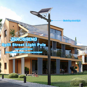 Modulare combinazione di lampione stradale esterno in acciaio zincato lampione solare custom 3m 4m 5m 6m strada palo della luce - Product Image 6