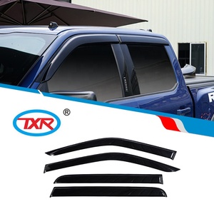 TXR Accessoires pour camionnette Déflecteurs de fenêtre d'aération automatique Pare-soleil de pluie couleur fumée pour <span class=keywords><strong>Ford</strong></span> F150 <span class=keywords><strong>Raptor</strong></span> 2015-2020 <span class=keywords><strong>2021</strong></span>- - Product Image 6