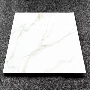 Vente directe d'usine : Carreaux de sol en céramique vitrifiée 60 x 60 blancs pour intérieur, idéaux pour les maisons et les salons en Chine - Product Image 1