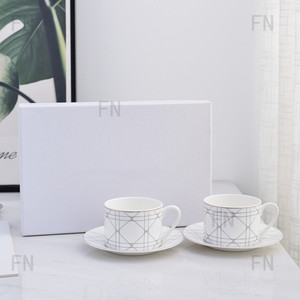 European Luxury Ceramic Coffee Cup and Saucer <b>Set</b> Hot Selling Ins Afternoon <b>Tea</b> Cup and Saucer <b>Set</b> - Product Image 2