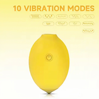 Groothandel citroenvormige clitoris zuigende G-punt massager zuiger citroen vrouwelijke vibrators voor vrouwen adult seksspeeltjes masturbatie apparaat
