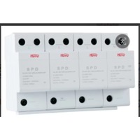 Parafoudre HUYU HLS1-B/100kA/385V/4P Classe I, Dispositif de Protection Contre les Surtensions 4P, Imax100kA Uc385V, Montage sur Rail DIN