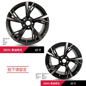 Rines Adaptados para Audi A4L/A6L/A5/RS/A7/A3/CC/Magotan, Modificados, de 17-20 Pulgadas, Aleación de Aluminio Nueva, Valores ET de 20mm/25mm, Acabado Negro - Product Image 5