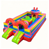 Castillo Inflable Personalizado de Fábrica AIER, Ecológico, Divertido, Comercial, de PVC, con Tobogán Doble, para Niños