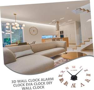Wholesale European Simple Large Luminous Silent Clock DIY Three-dimension Alacrylic Living Room and Bedroom Wall - Product Image 2