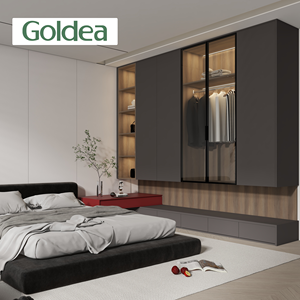 עיצוב מודרני חדר שינה מפואר ארון בגדים חדרי שינה עבור וילה - Product Image 1