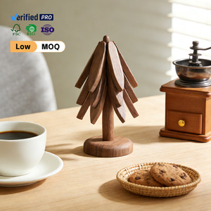 Meilleures ventes : Sous-verres anti-brûlure en bois massif <span class=keywords><strong>de</strong></span> <span class=keywords><strong>noyer</strong></span>, résistants à la chaleur et aux hautes températures, pour casseroles, tasses et bols, lot <span class=keywords><strong>de</strong></span> trois pièces, design original pour la maison - Product Image 6