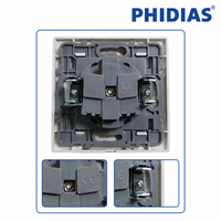 Enchufe de Pared Monopolar Eléctrico de Grado Comercial para la UE, Borde/Anillo Dorado, PC 10A 16A 250V, Certificado CE, para Uso en Oficinas y Residencias