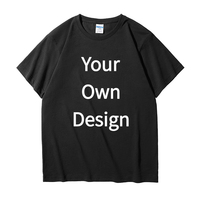 Camiseta lisa de color sólido de 210g, personalizable con impresión de logotipo.