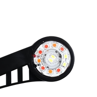 Feu de gabarit latéral double face à LED 24V pour camion, feu de dégagement bicolore pour remorque