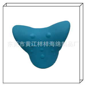Almohada de masaje para la columna cervical, forma irregular azul, densidad 280, almohada de baño antideslizante para aliviar el cuello y los hombros - Product Image 3