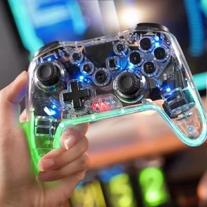 Consola de juegos portátil de 2,4G, Gamepad inalámbrico, controles de juegos y controlador de videojuegos, luz Rgb para <span class=keywords><strong>Ps4</strong></span>/Ps3/Pc - Product Image 6
