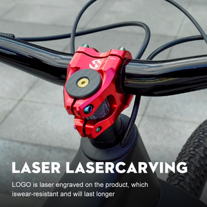 TOSEEK Mtb <strong>bicycle</strong> stem 31.8mm bar Diameter 28.6mm Fork Steerer 0 Degree <strong>Light</strong> <strong>Fitting</strong> for Mountain Bike Build and Modification - Product Image 5