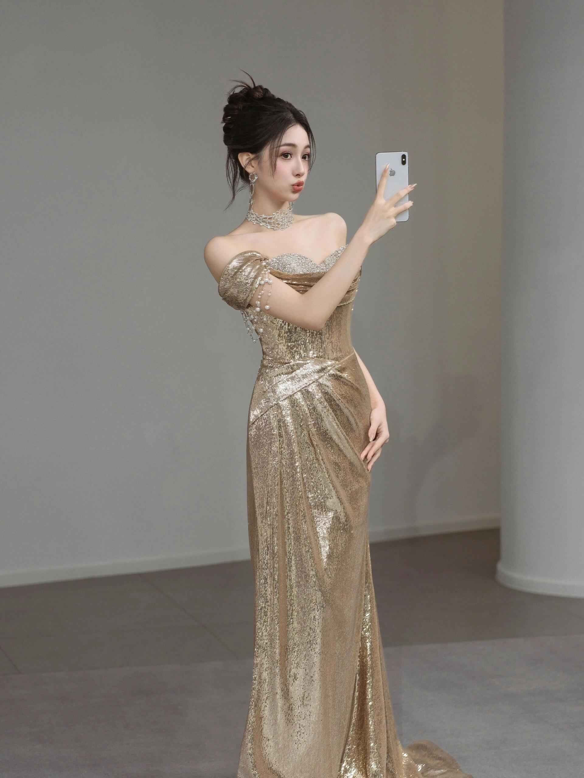 slim fit dress slacks Princess Belle Dress Gold Costume – Cosplayrr main image 1