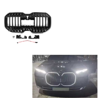 Grille avant en ABS noir brillant avec éclairage LED pour BMW Série 7 G70 2023+ G70