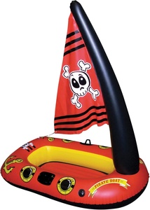 Bateau pirate <span class=keywords><strong>gonflable</strong></span> pour enfants avec drapeau, flotteur pirate pour <span class=keywords><strong>piscine</strong></span>, fête, <span class=keywords><strong>club</strong></span>, avec 2 poignées, jeu d'eau amusant, jouets pour enfants - Product Image 4