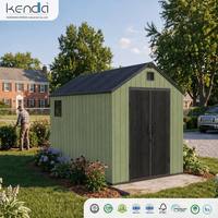 Abri de jardin Kenda APEX 8x10 vert, facile à assembler, résistant aux UV, pour outils de jardin, terrasse, équipement de jardinage