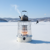Estufa de Queroseno Corona para Interiores y Exteriores, Estufa de Gas Doméstica, Productos de Invierno con Dispositivo de Encendido, Combustible Butano, Capacidad para 6