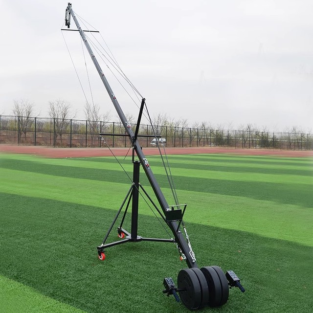 Factory Supply Professional Broadcast 10m Motorized Dutch Head Video Cinema Camera Jimmy Jib Crane for Video Shooting