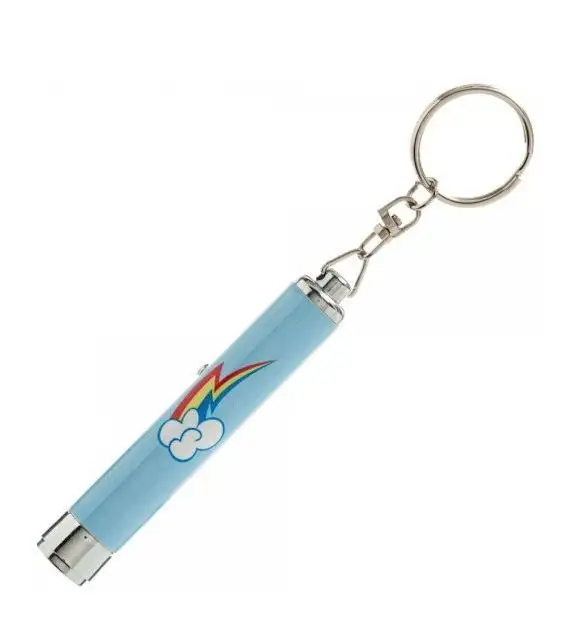 Logo Customized Mini Promotional UV Led Flashlight Keychain, Keyring Torch, Led Key chain