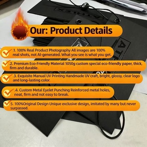 Etiquetas Colgantes de Ropa de Lujo con Logo Personalizado, Etiquetas de Papel de Alta Calidad con Ojete para Marca de Prendas de Vestir Diseño Gratuito - Product Image 3